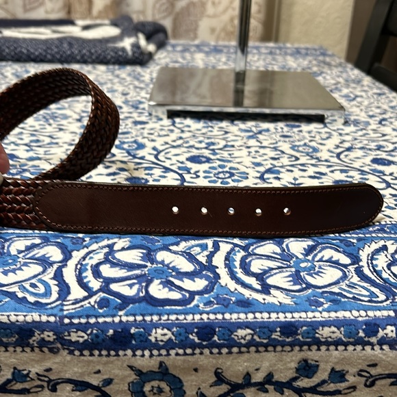 Epaulet woven leather belt waist size 32-34 - Picture 7 of 9